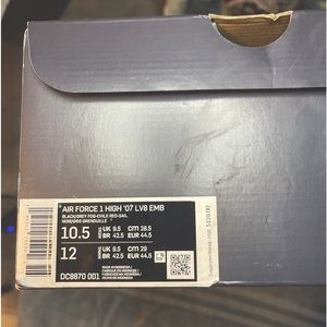 Air Force 1 High 07 LV8 EMB Excellent Condition